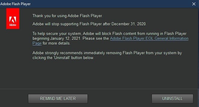 微軟官宣：Windows10下次更新將主動刪去Flash Player